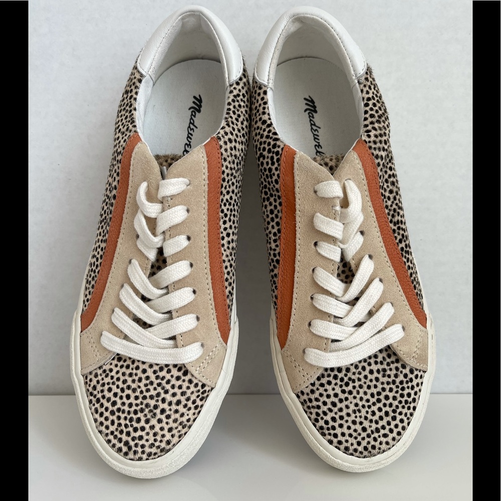 NEW Madewell Spot Dot Calf Hair Sneakers 👟